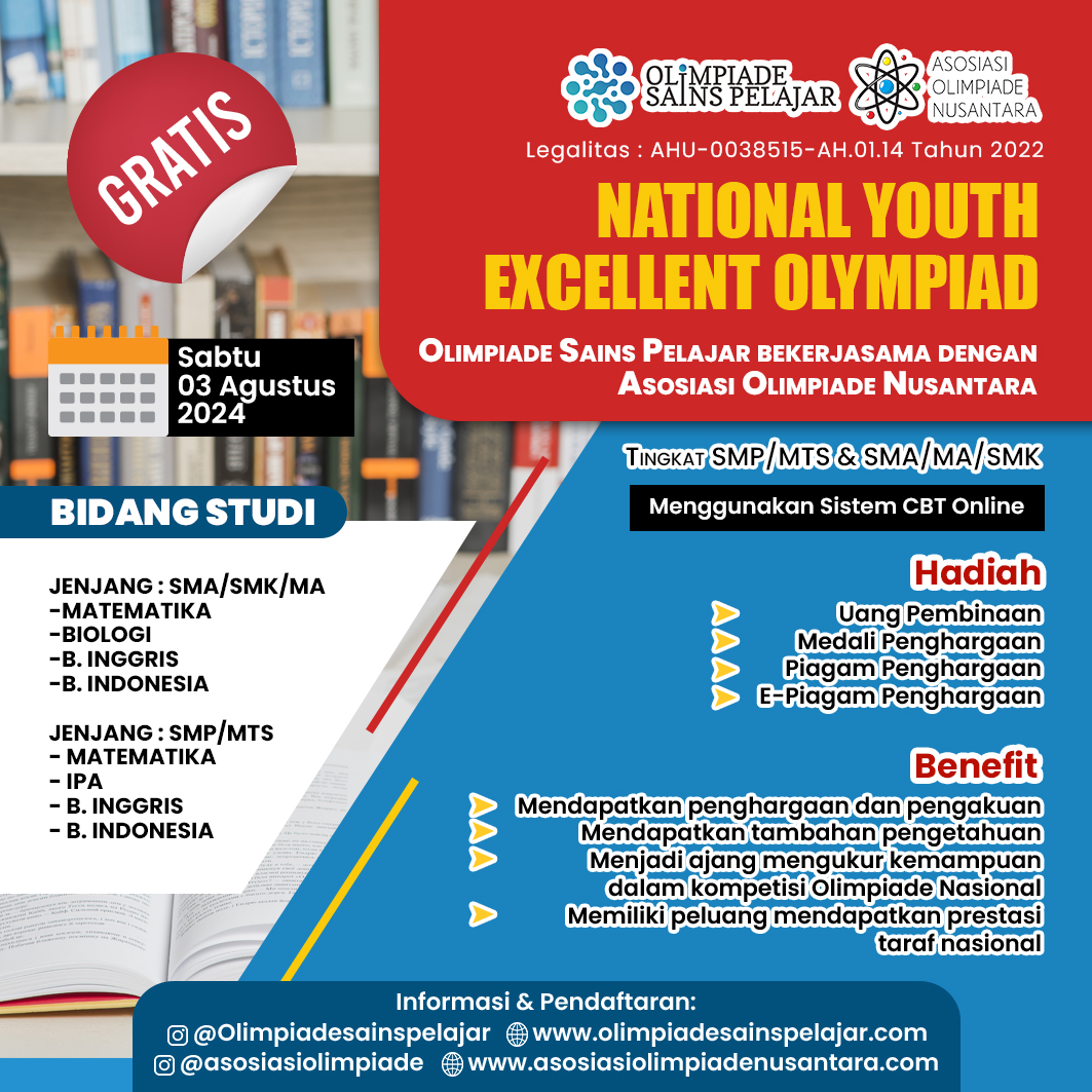 NATIONAL YOUTH EXCELLENT OLYMPIAD – Olimpiade Sains Pelajar